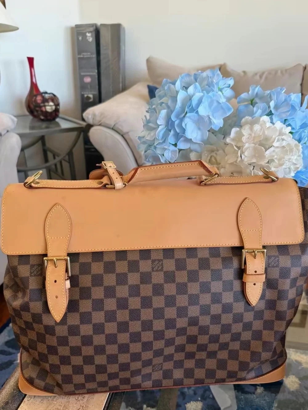 Louis Vuitton Brown Damier Ebene Canvas Clipper